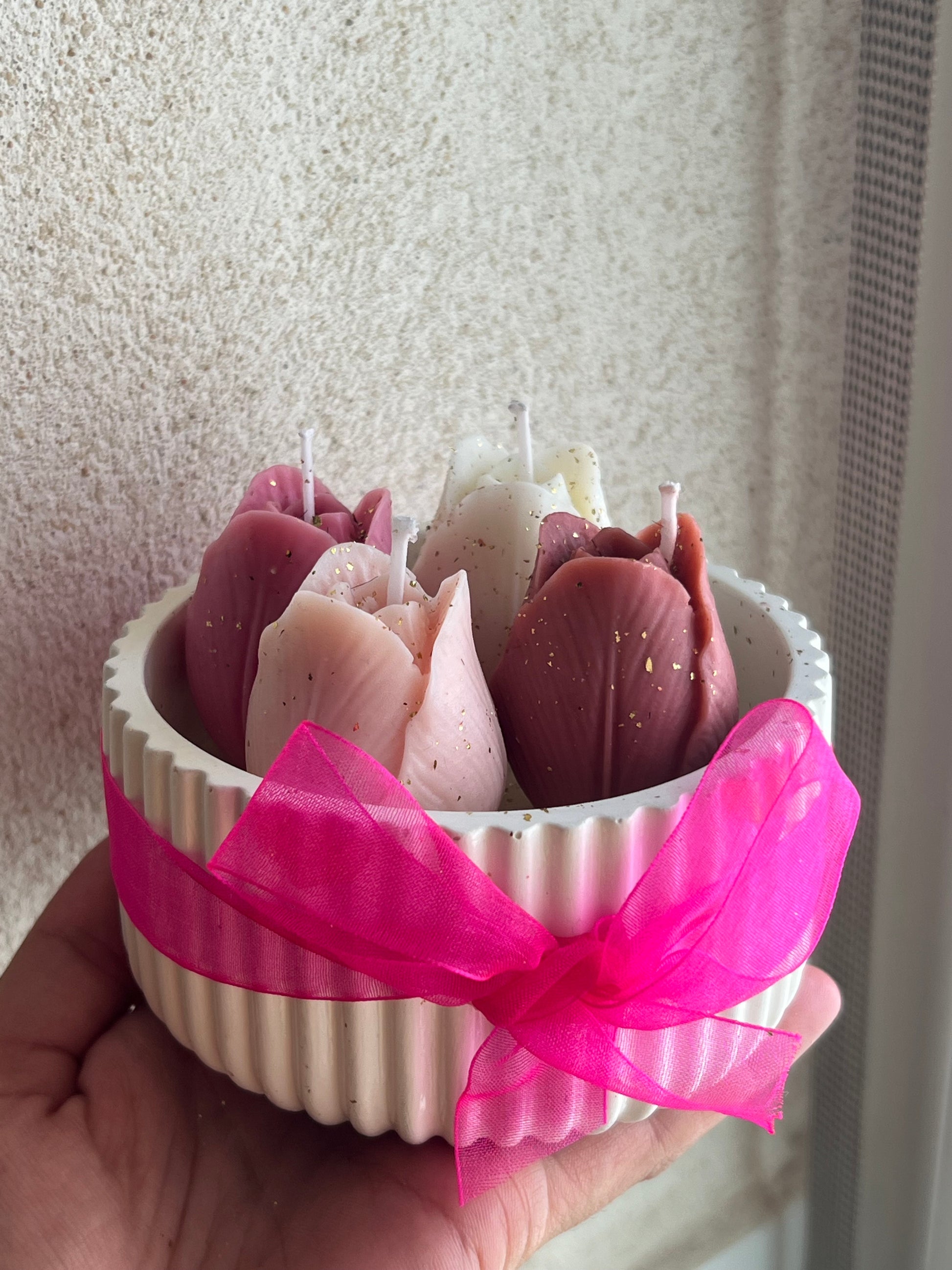 Vela de tulipanes.
