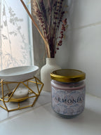 Vela “Armonía” con minerales