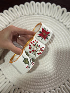 Set 3 portavelas navideños