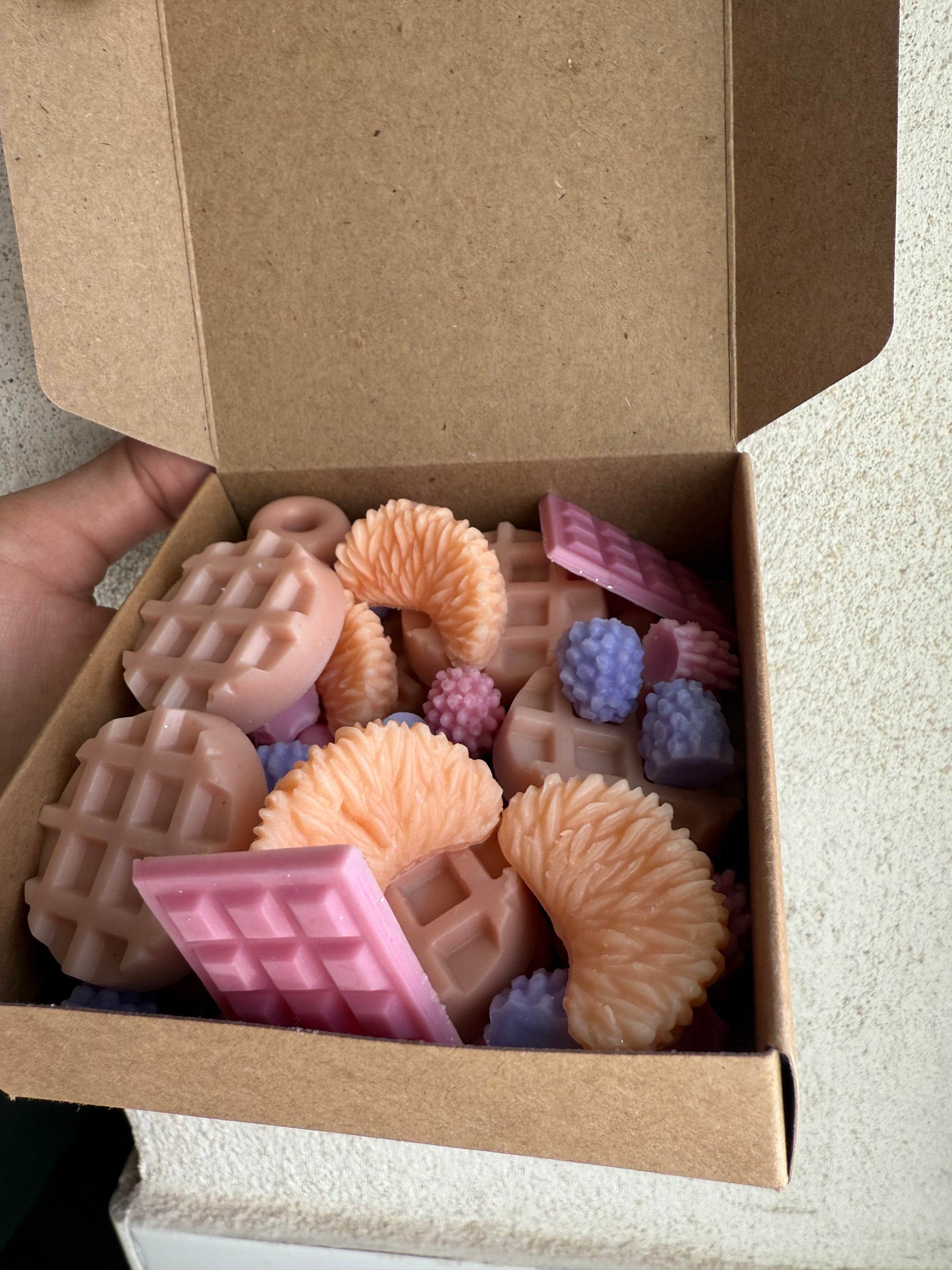 Waxmelts de gofres con frutas, aroma a Violetas 135g