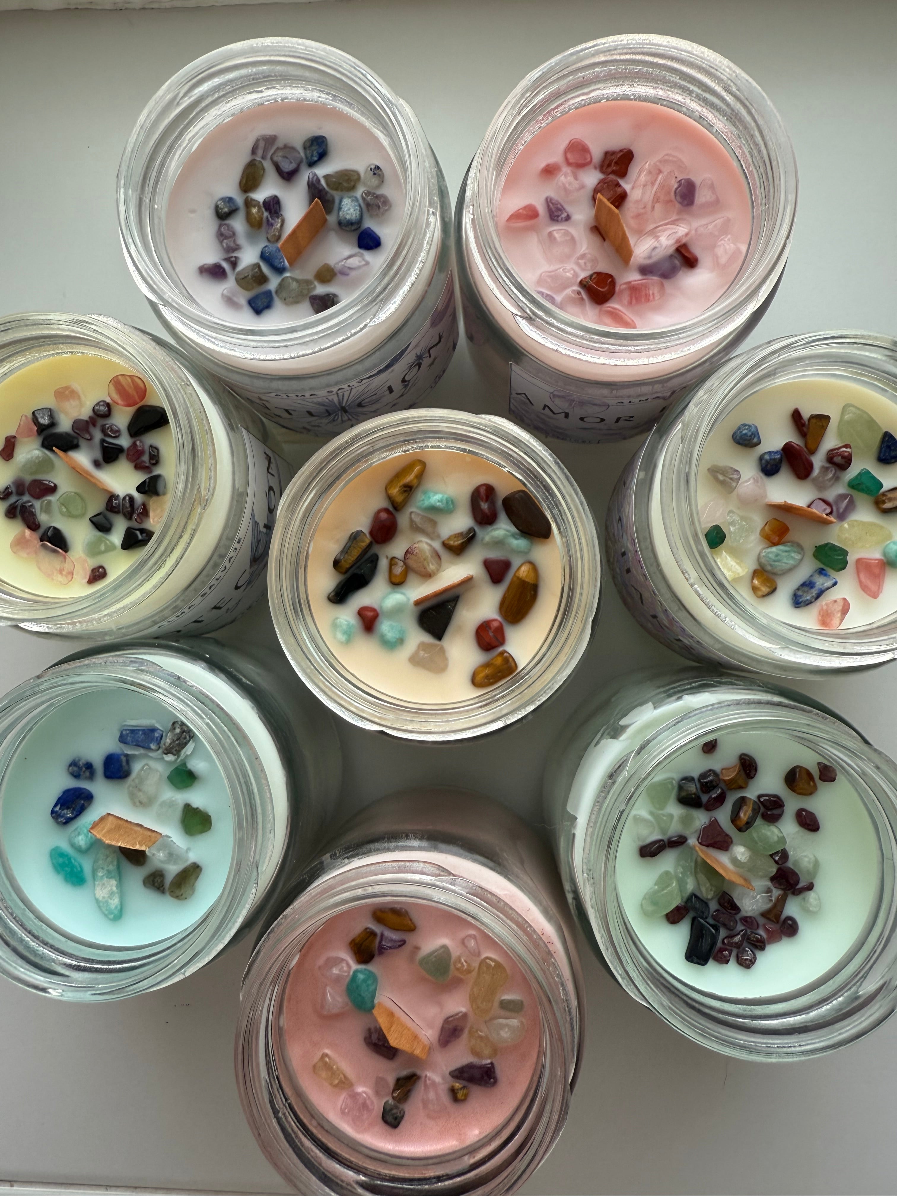 Vela “Coraje” con minerales