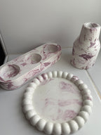 Conjunto decorativo marmolado