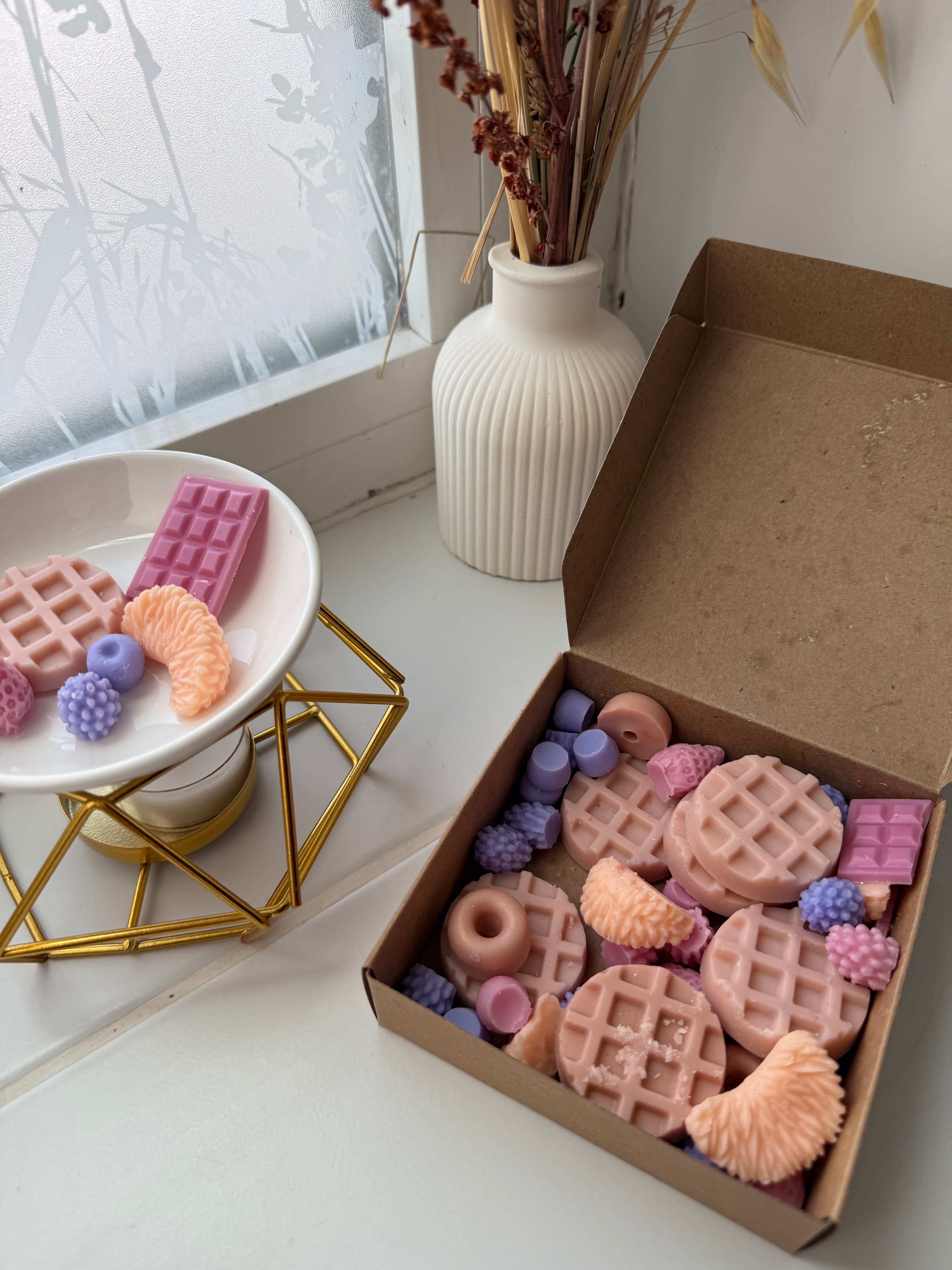 Waxmelts de Gofres con frutas.