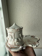 Carrusel y bandeja efecto mármol