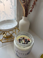 Vela “Protección” con minerales