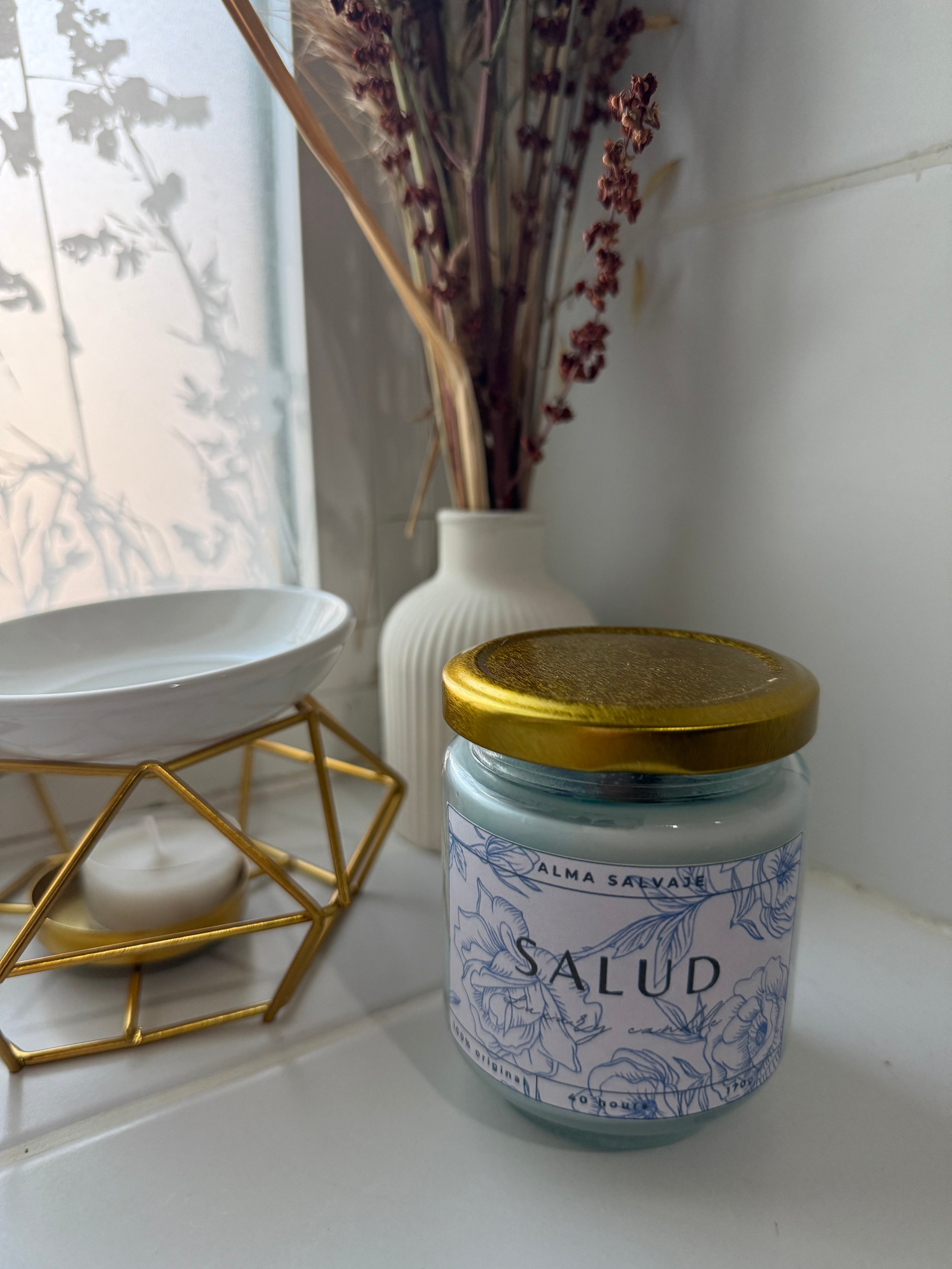 Vela “Salud” con minerales