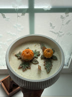 Vela grande con motivos otoñales.