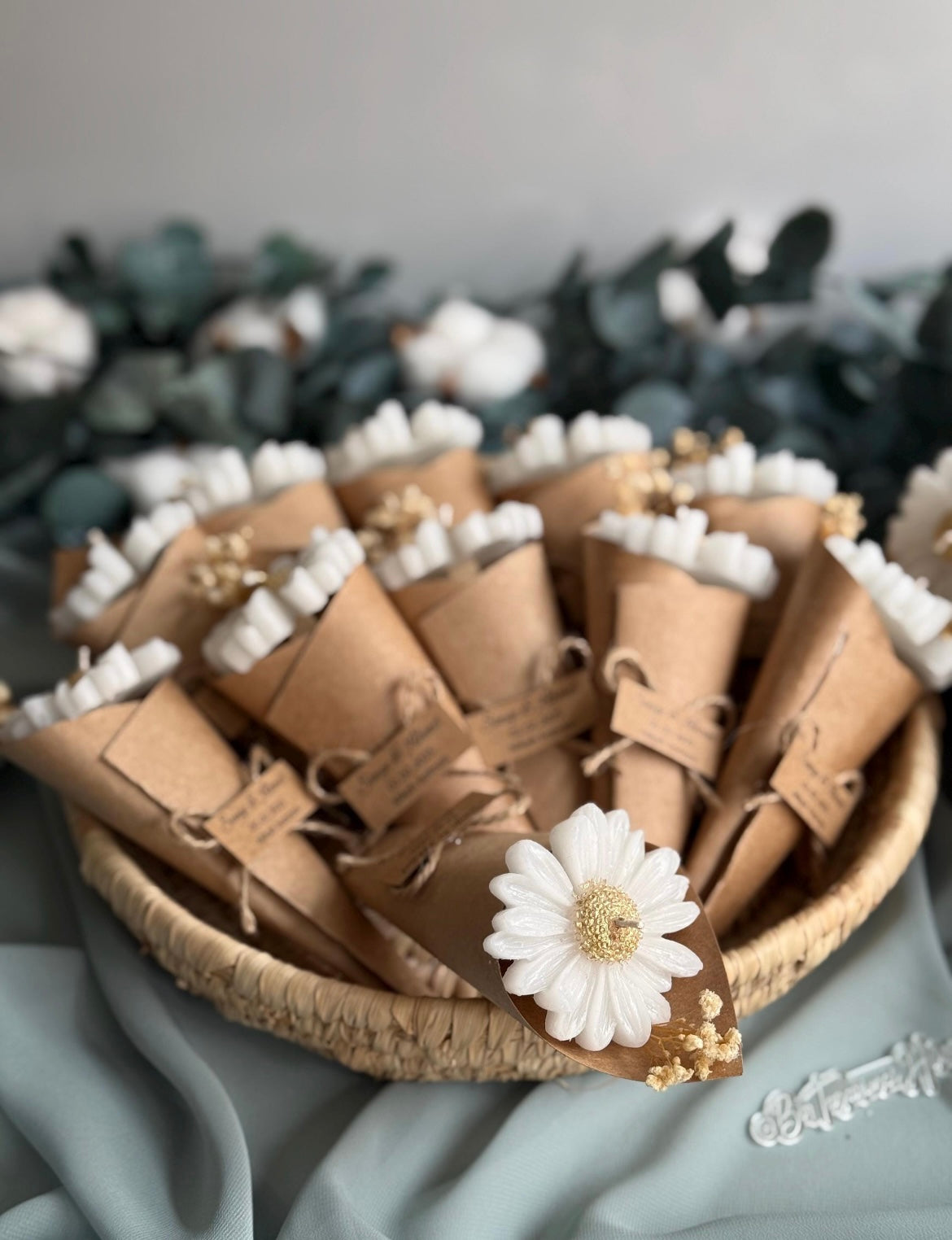 Mini ramo con margaritas